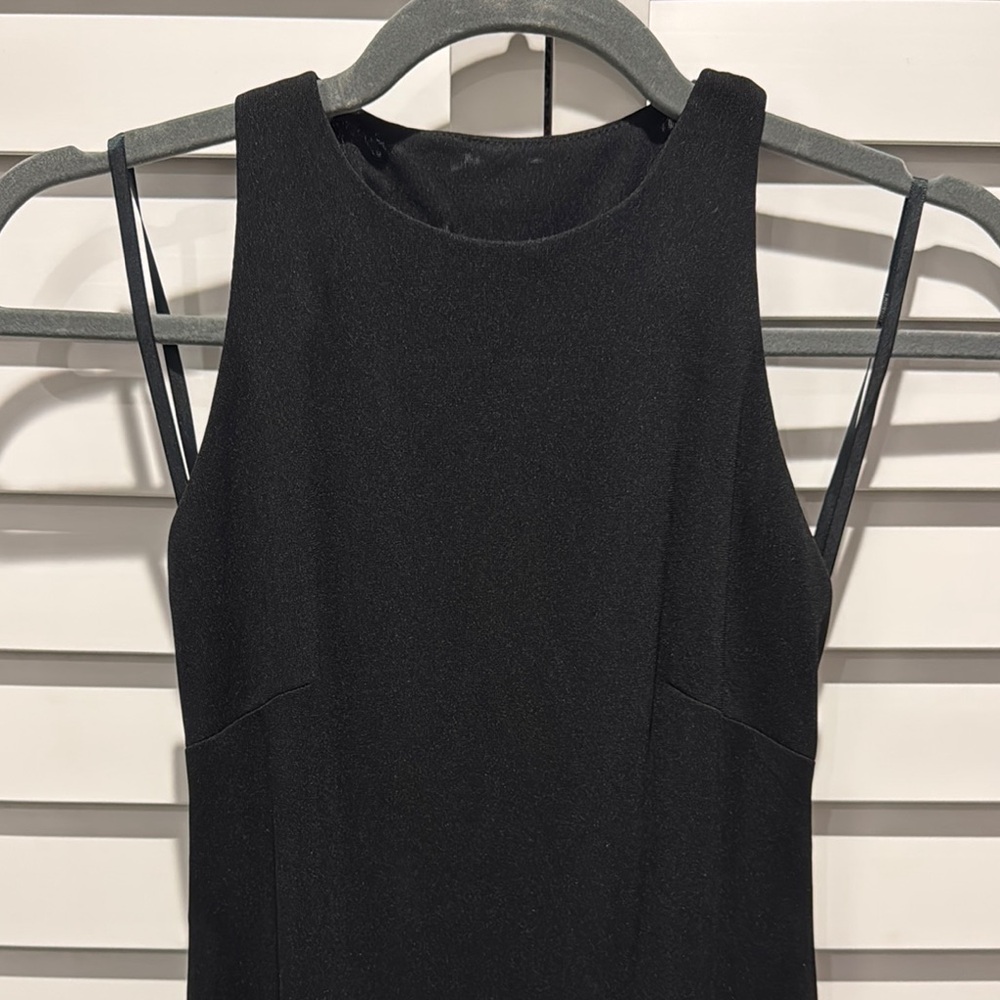 Laundry By Shelli Segal Black lined Halter Sheath Maxi Dress - Picture 2 of 10